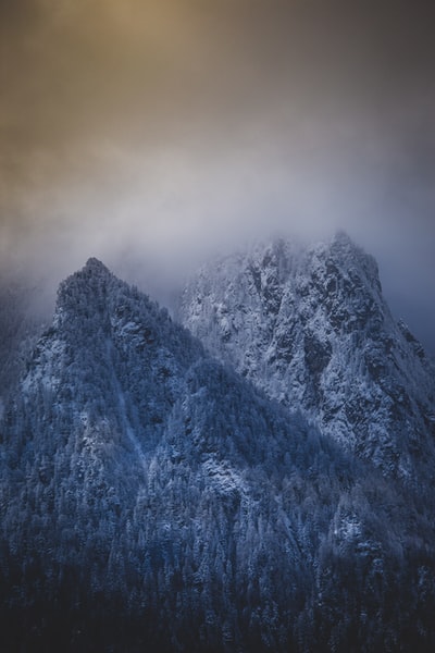 Light snow mountain
